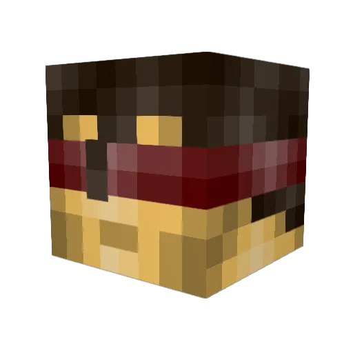 LukeMonkey11006 Minecraft avatar head, 3D render