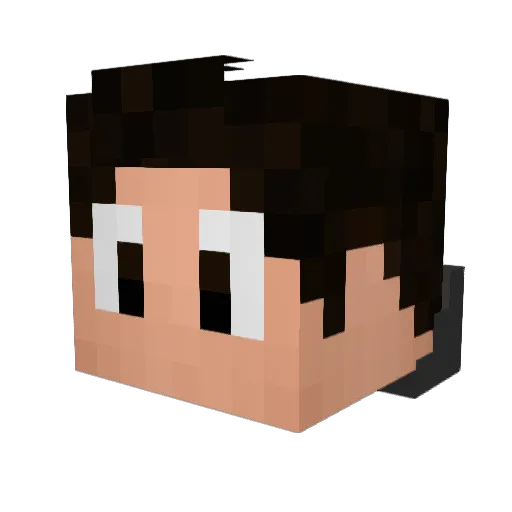 LukeOliBR Minecraft avatar head, 3D render