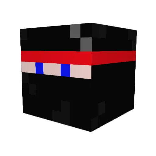 LukePR Minecraft avatar head, 3D render