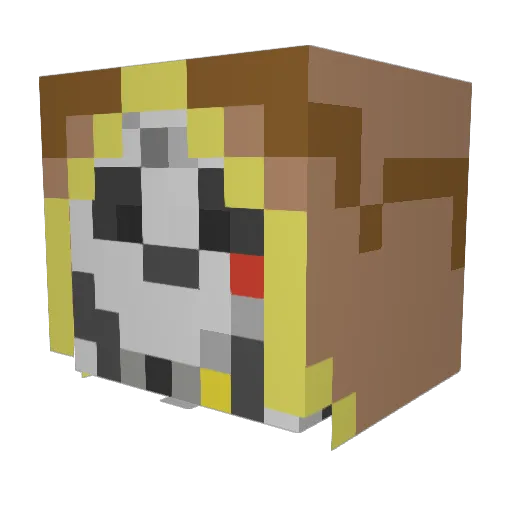 LukeS_2003 Minecraft avatar head, 3D render