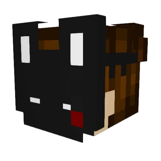 LukeSevenX Minecraft avatar head, 3D render