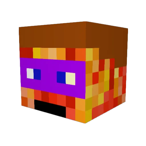 LukeSmartguy Minecraft avatar head, 3D render