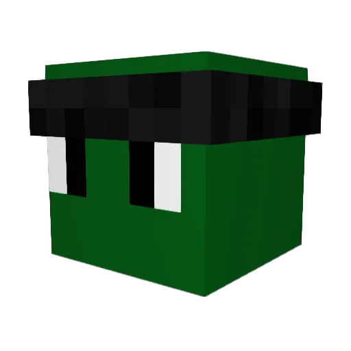 LukeTB69 Minecraft avatar head, 3D render