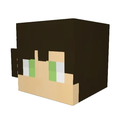 LukeTezzy Minecraft avatar head, 3D render