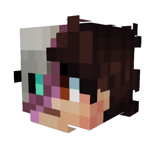 LukeTheAnimator Minecraft avatar head, 3D render
