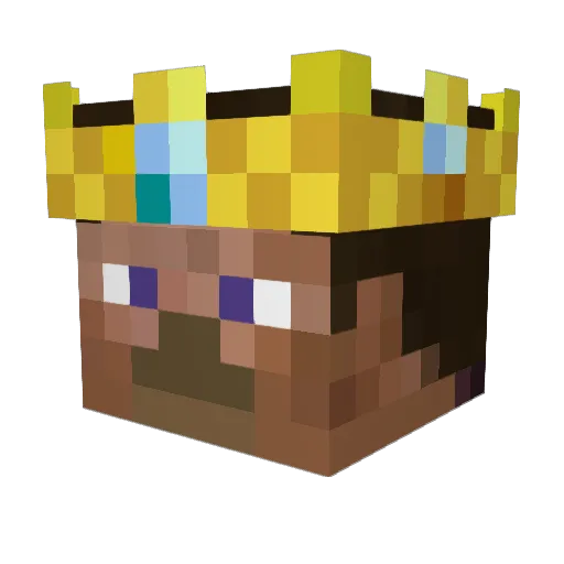 LukeTheBlock Minecraft avatar head, 3D render