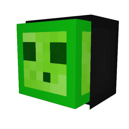 LukeTheRobot Minecraft avatar head, 3D render
