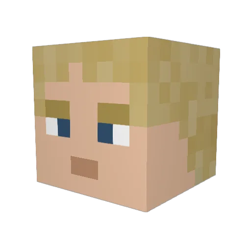 LukeThighWaker Minecraft avatar head, 3D render