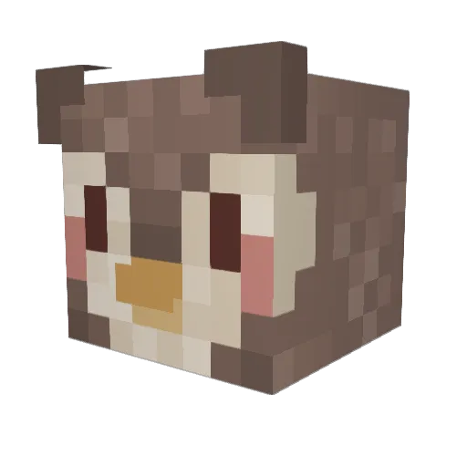 LukeVader1 Minecraft avatar head, 3D render