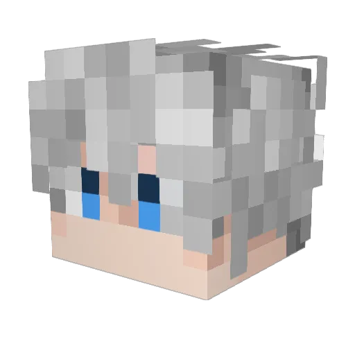LukeWais Minecraft avatar head, 3D render