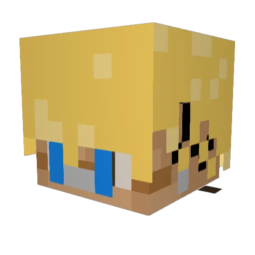 LukeWarmLuke Minecraft avatar head, 3D render