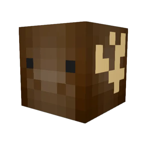 LukeWit Minecraft avatar head, 3D render