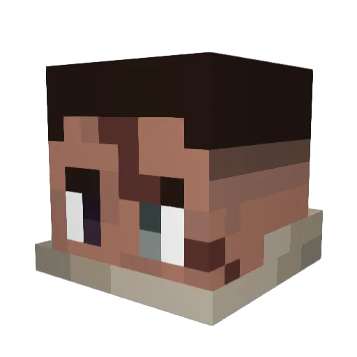 Luke_364 Minecraft avatar head, 3D render