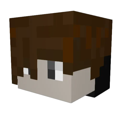 Luke_4Now Minecraft avatar head, 3D render
