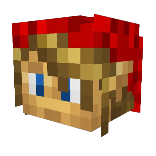 Luke_66 Minecraft avatar head, 3D render