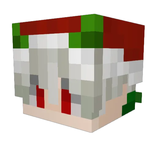Luke_8_ Minecraft avatar head, 3D render