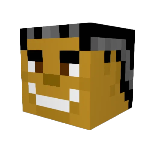 Luke_Emia Minecraft avatar head, 3D render