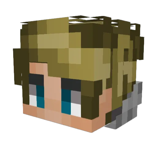 Luke_Th3Duke Minecraft avatar head, 3D render