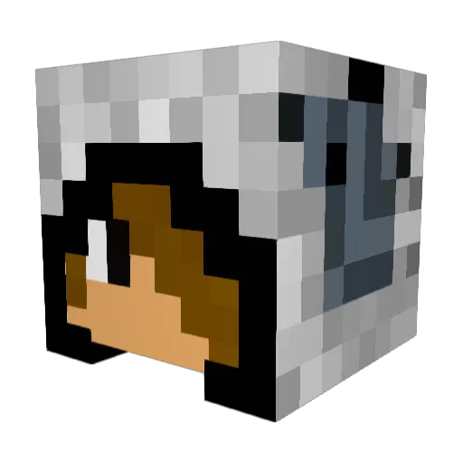 Lukealexander10 Minecraft avatar head, 3D render
