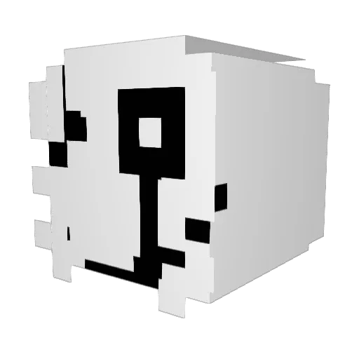 Lukebjumpin Minecraft avatar head, 3D render