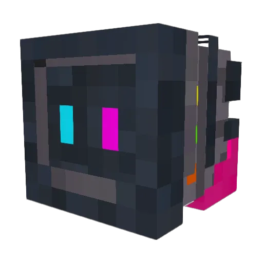 Luked99 Minecraft avatar head, 3D render