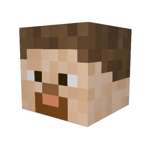 Lukee59 Minecraft avatar head, 3D render