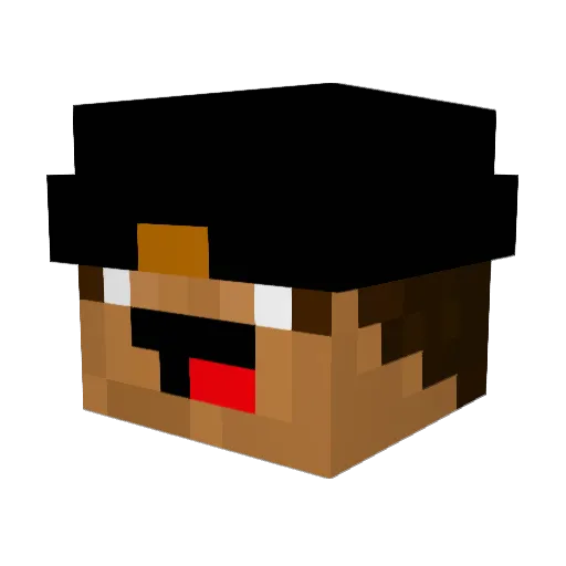 Lukeeccc Minecraft avatar head, 3D render