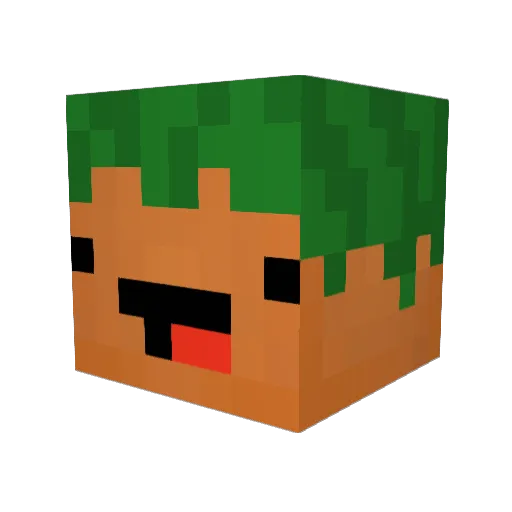 Lukefor Minecraft avatar head, 3D render