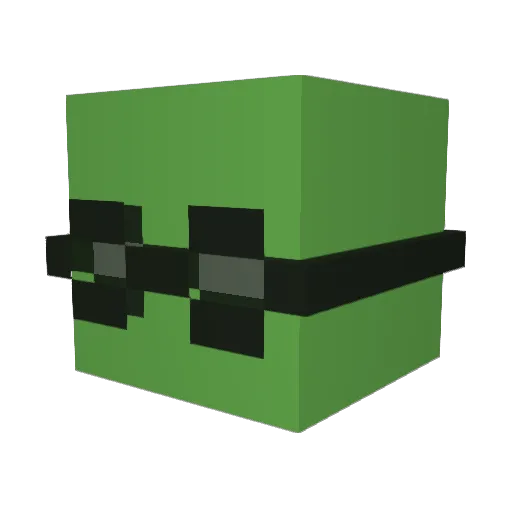 LukeinRVA Minecraft avatar head, 3D render