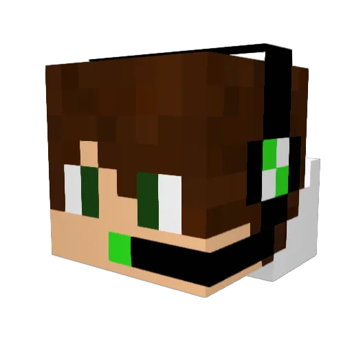 Lukeman9416 Minecraft avatar head, 3D render