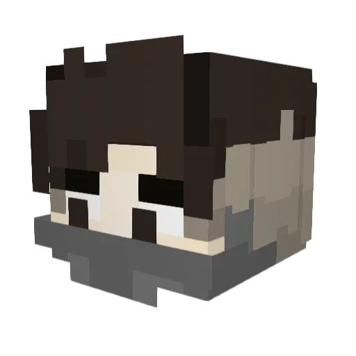 Lukemanfresh Minecraft avatar head, 3D render