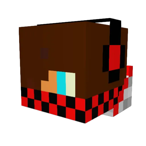 Lukemon15 Minecraft avatar head, 3D render