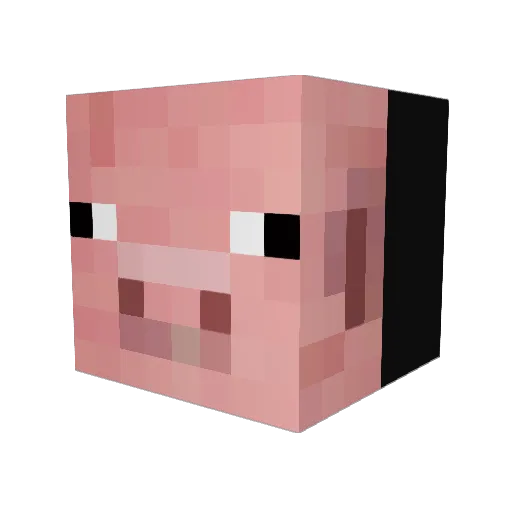 Luken7 Minecraft avatar head, 3D render