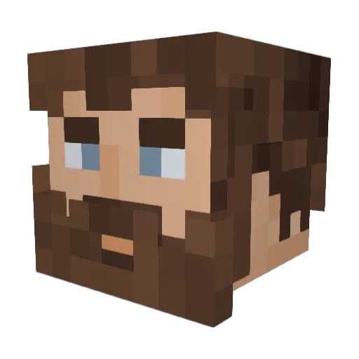 Lukeninja24 Minecraft avatar head, 3D render
