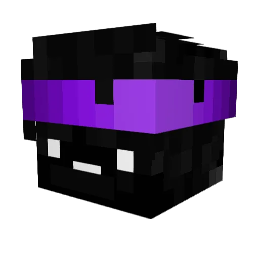 Lukero404 Minecraft avatar head, 3D render
