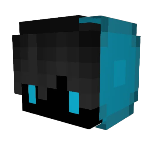 LukesFlukes Minecraft avatar head, 3D render
