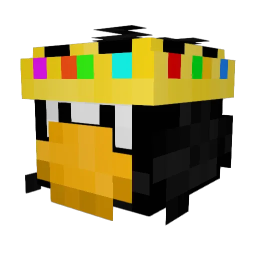 LukesWraith Minecraft avatar head, 3D render
