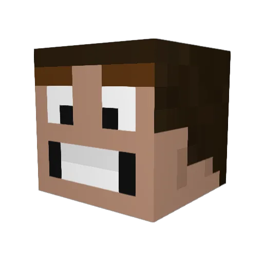 Lukesforce11 Minecraft avatar head, 3D render