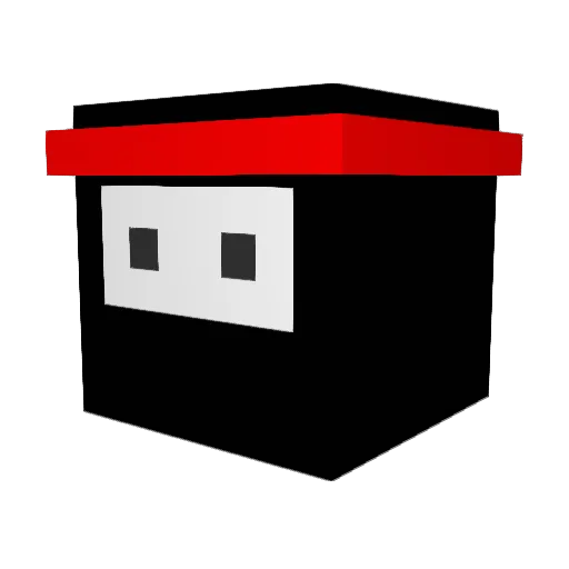 Luketep Minecraft avatar head, 3D render