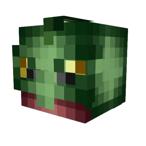 Lukethebossman Minecraft avatar head, 3D render