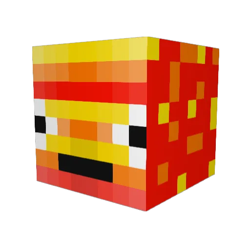 Lukethebouk182 Minecraft avatar head, 3D render
