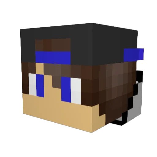 LukethekidRS21 Minecraft avatar head, 3D render