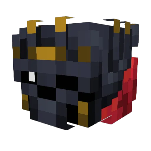 Lukewarm404 Minecraft avatar head, 3D render