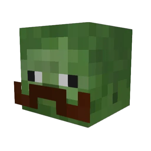 Lukewarm_MC Minecraft avatar head, 3D render