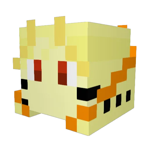 Lukeybear789 Minecraft avatar head, 3D render
