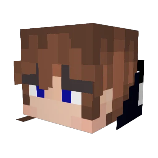 Lukeynius Minecraft avatar head, 3D render