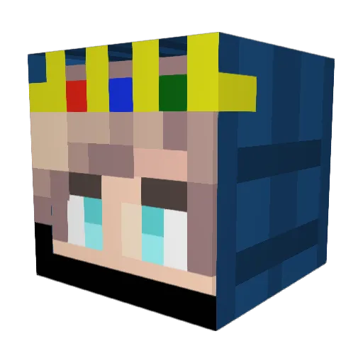 Lukeyyboiii Minecraft avatar head, 3D render