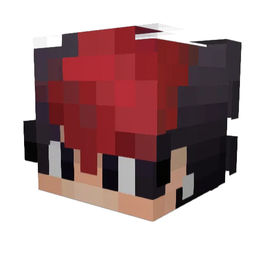 LukezMP4 Minecraft avatar head, 3D render