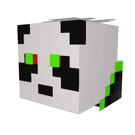 Luki558 Minecraft avatar head, 3D render