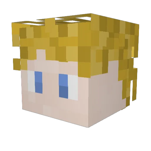 LukiHagi479 Minecraft avatar head, 3D render